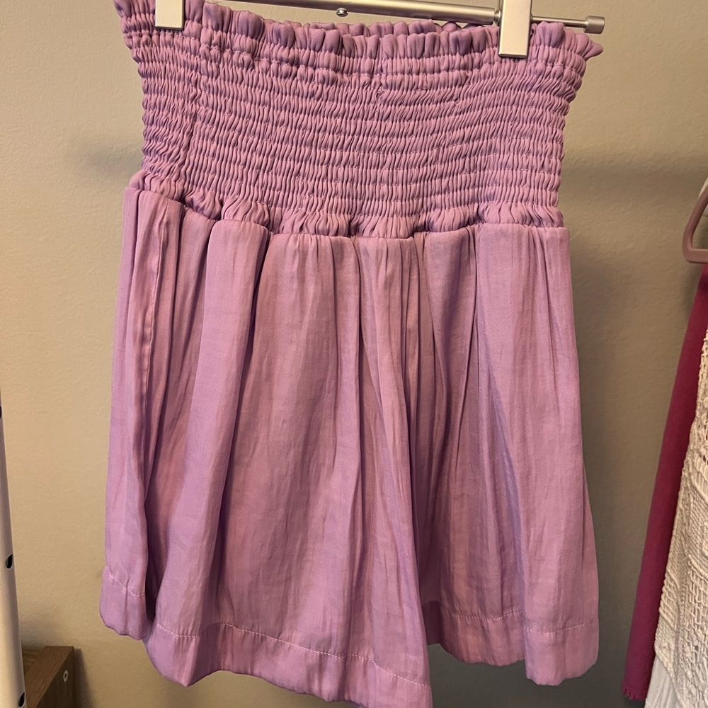 Lilac Fabrik Smocked Skirt